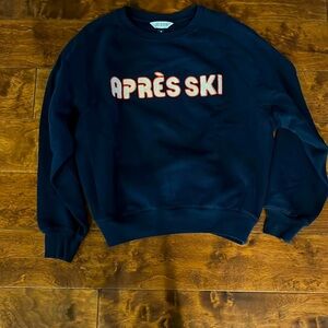 Apres Ski Navy Blue Sweatshirt